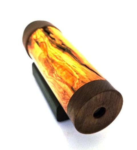 Turned Olive Wood 3M Kaleidoscope - Birdsill