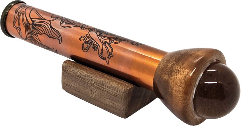 Copper Etched Mermaid Teleidoscope, small B - Hansen