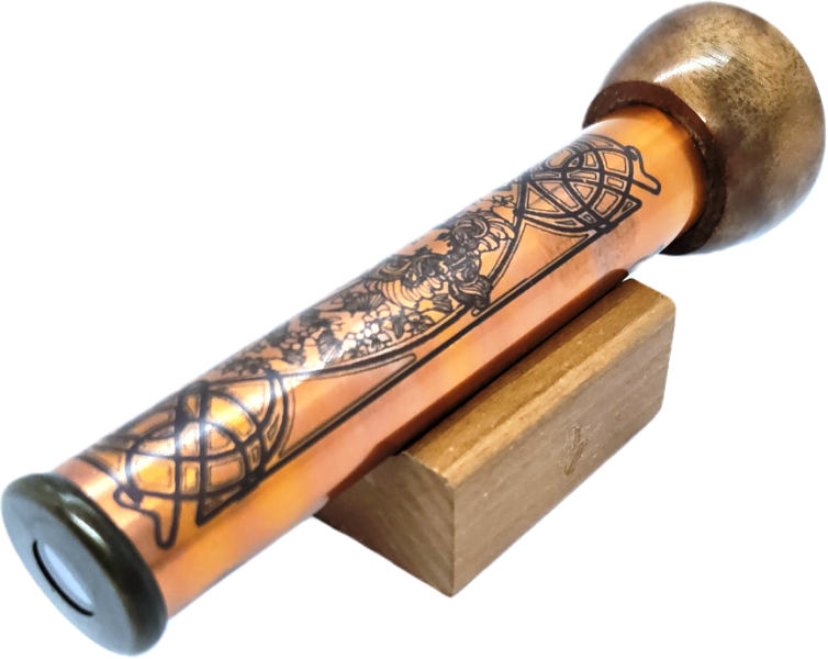 Copper Etched Teleidoscope, small E - Hansen