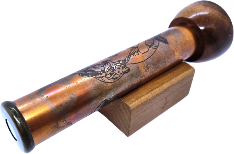 Copper Etched Teleidoscope, small F - Hansen