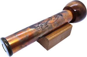 Copper Etched Mermaid Teleidoscope by Erik Hansen 