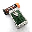 Green Treasure Box Kaleidoscope with ivy leaf by Alan and Nancy Lindenmier 