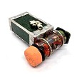 Green Treasure Box Kaleidoscope with ivy leaf by Alan and Nancy Lindenmier 