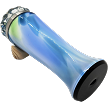 Blue Blown Glass Turning End kaleidoscope by Motohiro Sato 