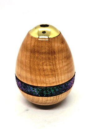 Turned Wooden Egg Kaleidoscope by Bob Tupa 